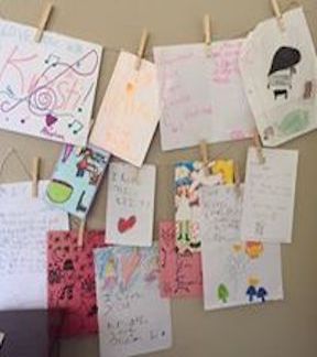 cards from piano students